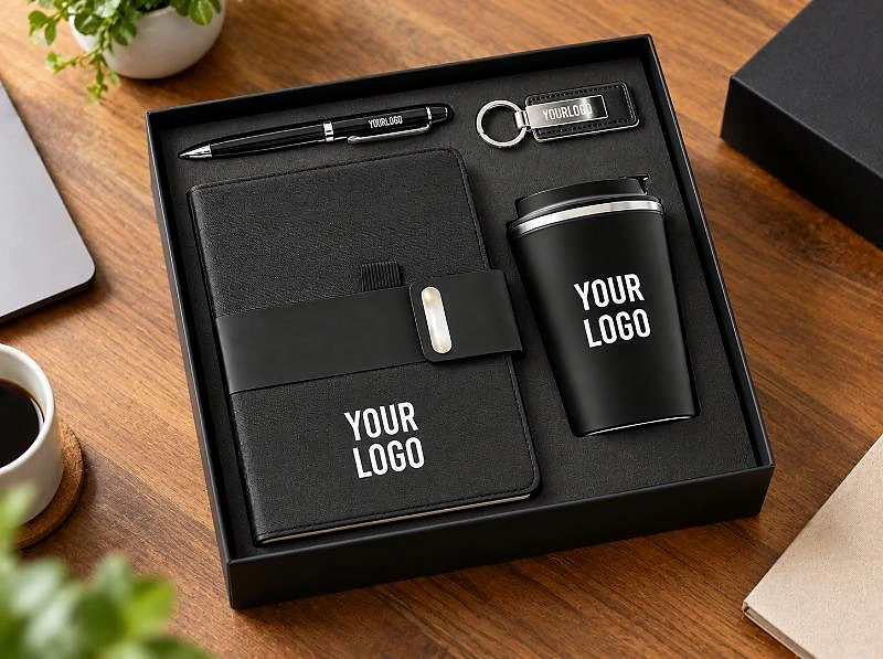Corporate Gift Set Black – 4-Piece Executive Corporate Gift Set in UAE