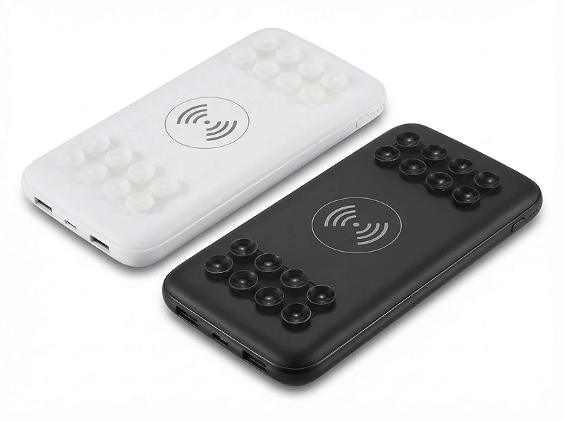 Wireless Power Bank 10000 mAh with Suction Cups