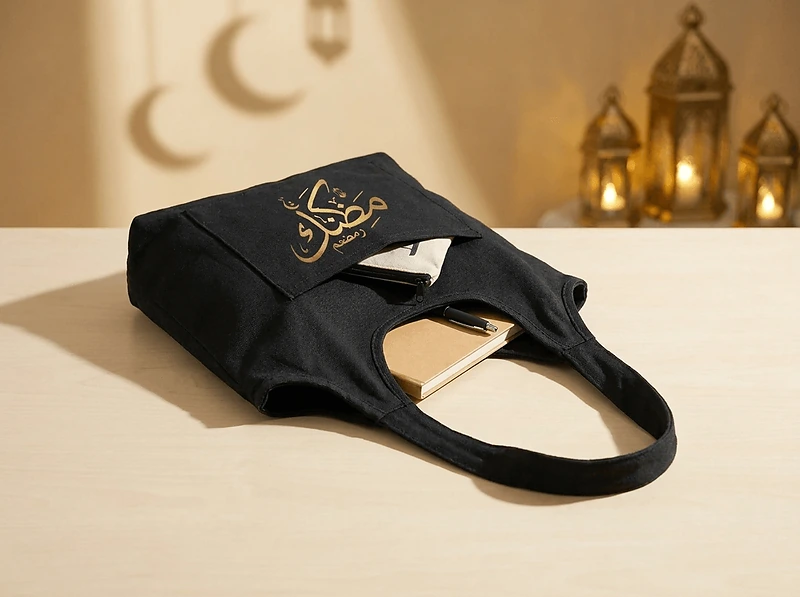 10oz Recycled Cotton Hobo Bag with Front Pocket