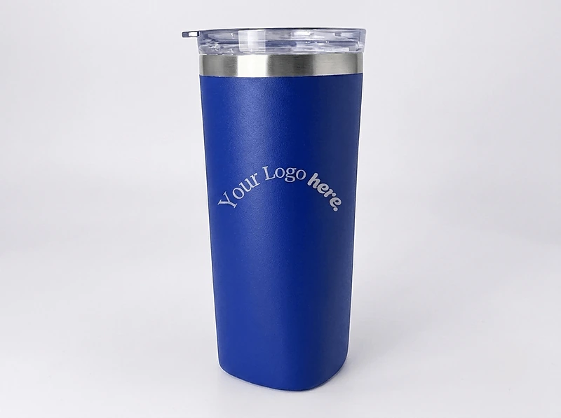 (630ml) Stainless steel tumbler with straw