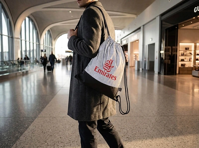 Reflective RPET Drawstring Bag