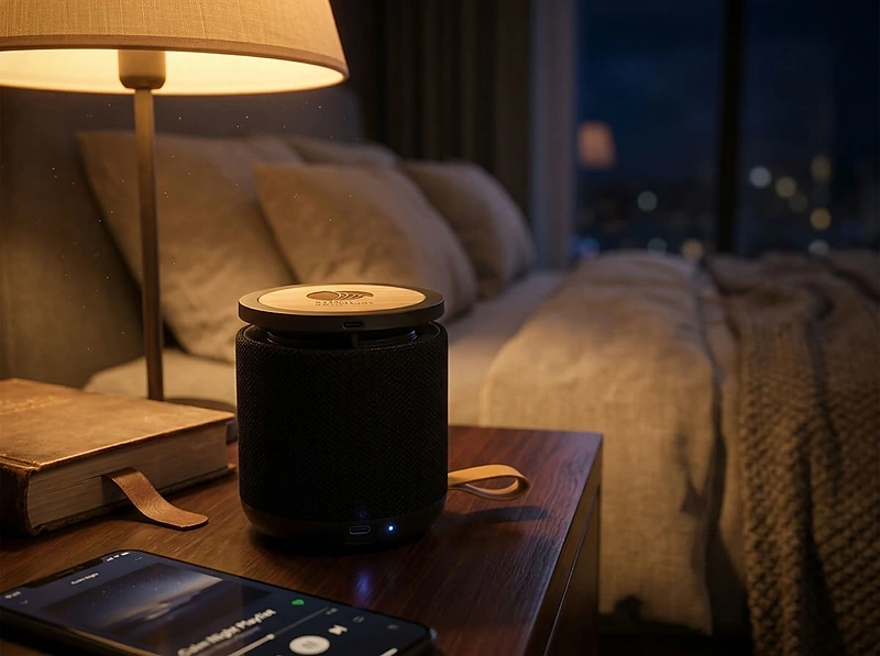 Bamboo Bluetooth Speaker and Wireless Charger