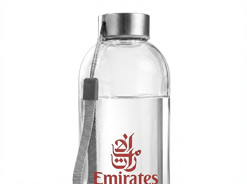 زجاجة ماء زجاجية