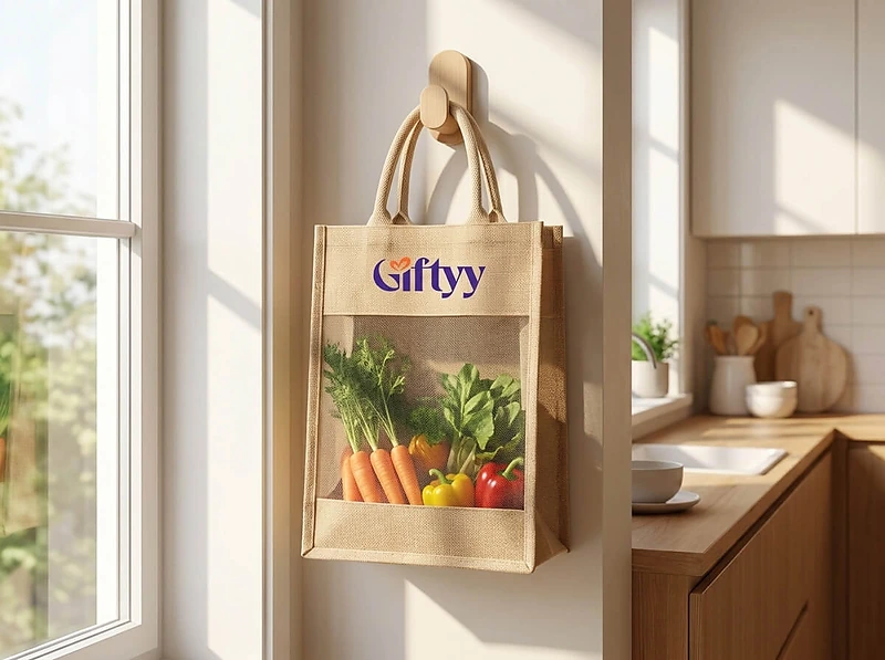 Slim Jute Gift Bag