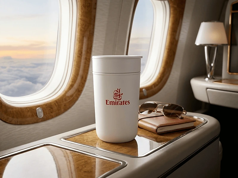 Premium Ceramic Tumbler With Recycled Protective Sleeve