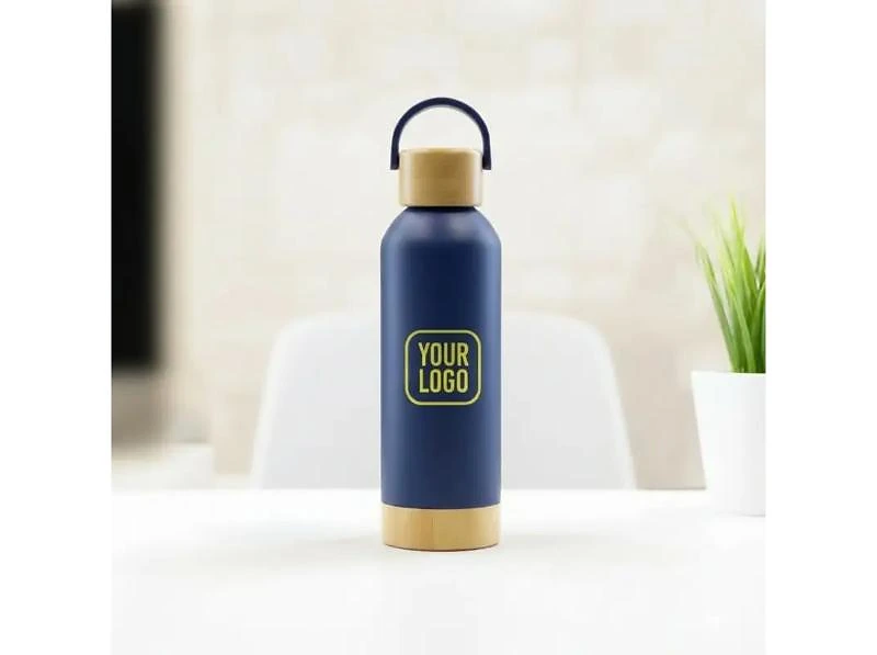 Insulated Bottle With Bamboo Lid