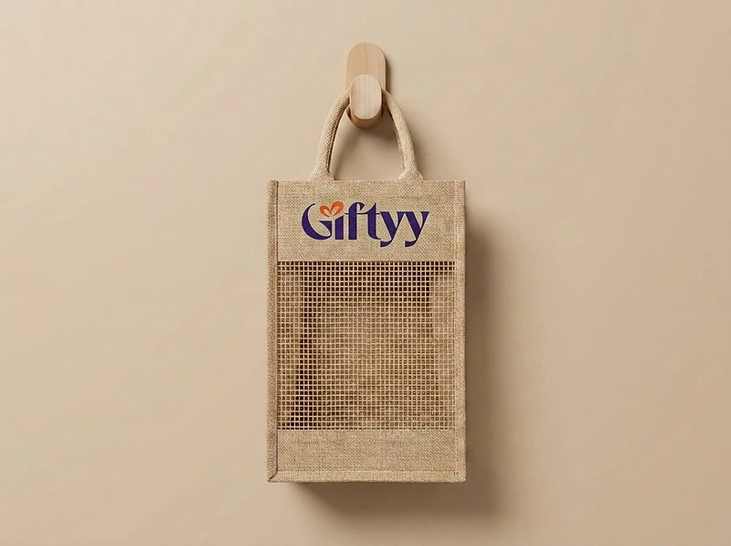 Slim Jute Gift Bag