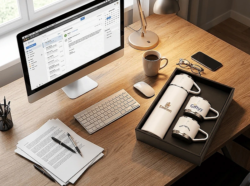 Family Set of Vacuum Flask & Two Cups