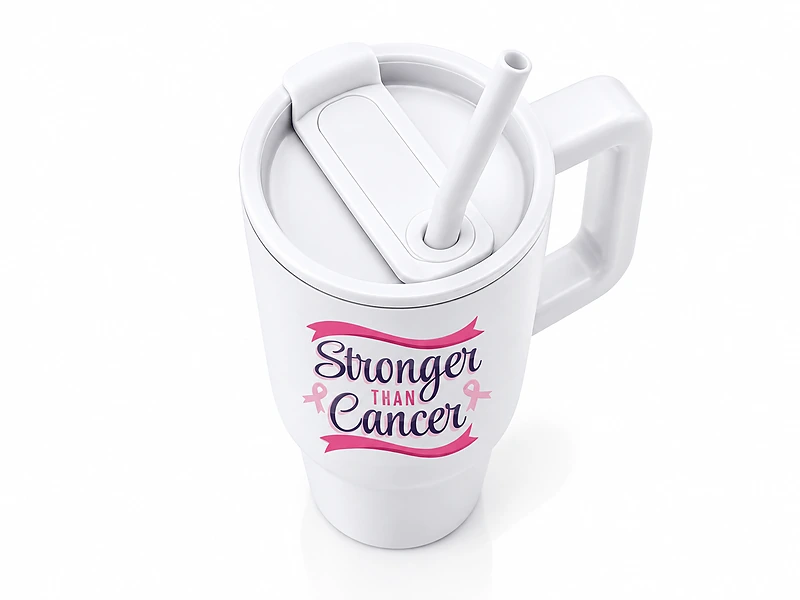Breast Cancer Awareness Recycled Stainless Steel Tumbler 900ml in UAE