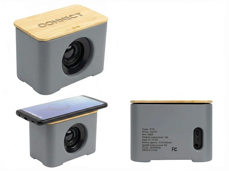 5W Wireless Charger & Bluetooth Speaker Version 5.0