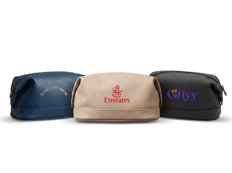 Nubuck PU Travel Wash Bag
