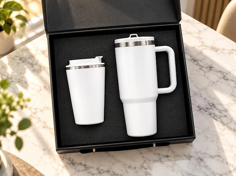 Drinkware Duo Gift Set – 2-Piece All-Black Drinkware Set in UAE