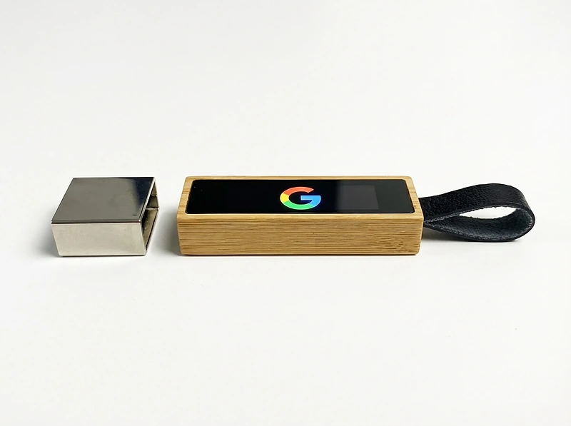 ذاكرة فلاش USB بشعار بامبو LED مع حزام، سعة 64 جيجابايت، الإصدار 3.0