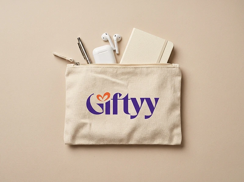 Cotton Pouch With Zipper