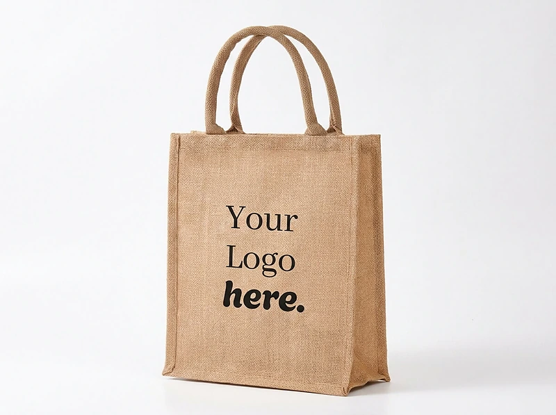 Eco-Neutral Jute Shopping Bag – Vertical