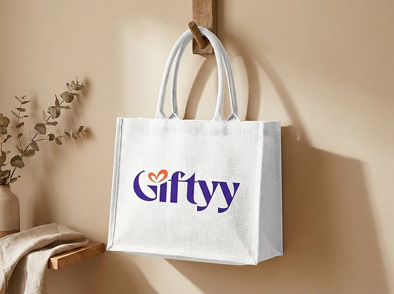 Eco-Neutral Jute Shopping Bag – Horizontal