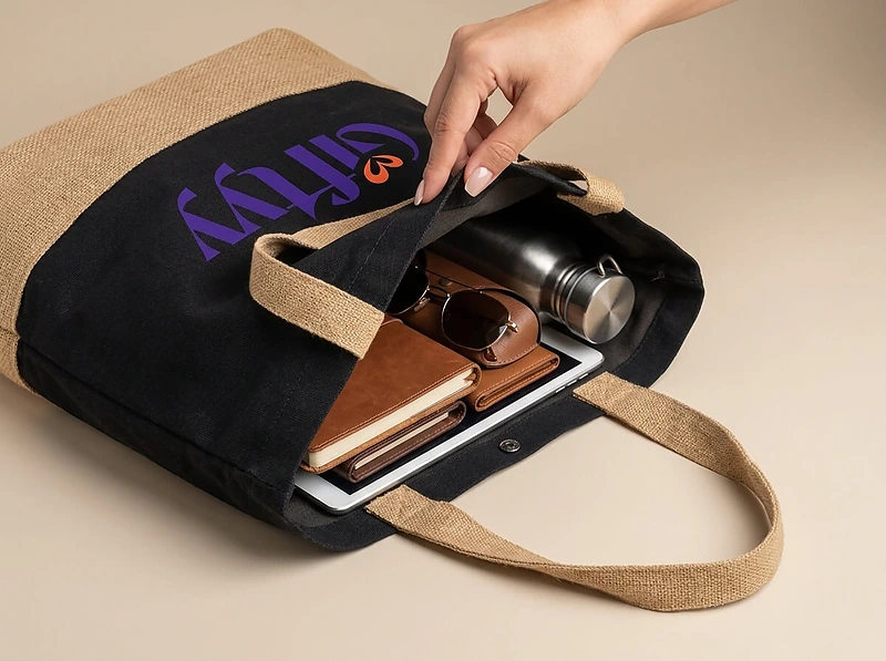 Canvas Bag With Juco