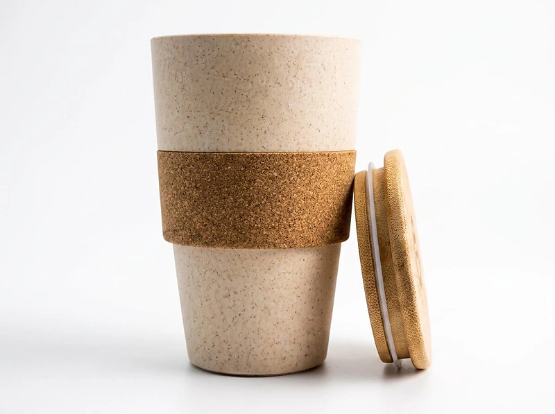 Wheat Straw and Cork Coffee Mug
