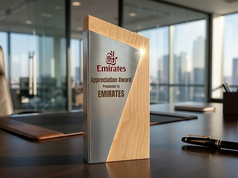 Recycled Aluminum / Wood Award