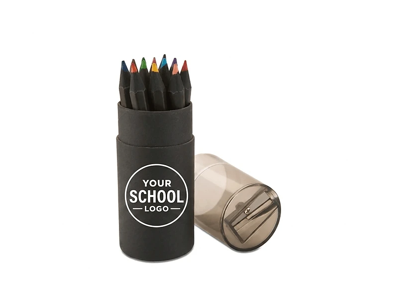 Black Colour Pencil Box - 12