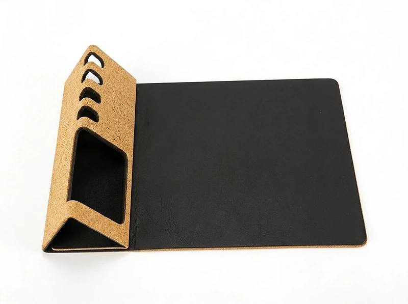 Cork+PU Mousepad Organizer