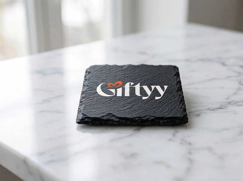 Black Slate Coaster