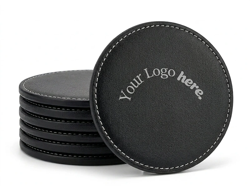 PU LEATHER COASTER