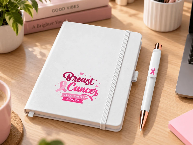 Breast Cancer Awareness Notebook & Pen Set in UAE