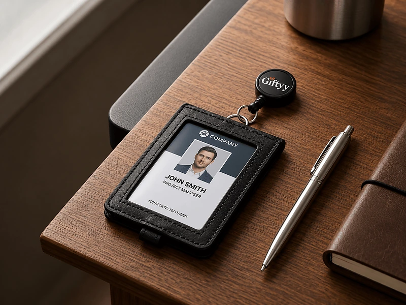 Santhome ID Cardholder with Reel Badge