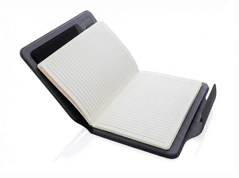 A5 Notebook Organizer with Power Bank, USB & MagSafe Charging