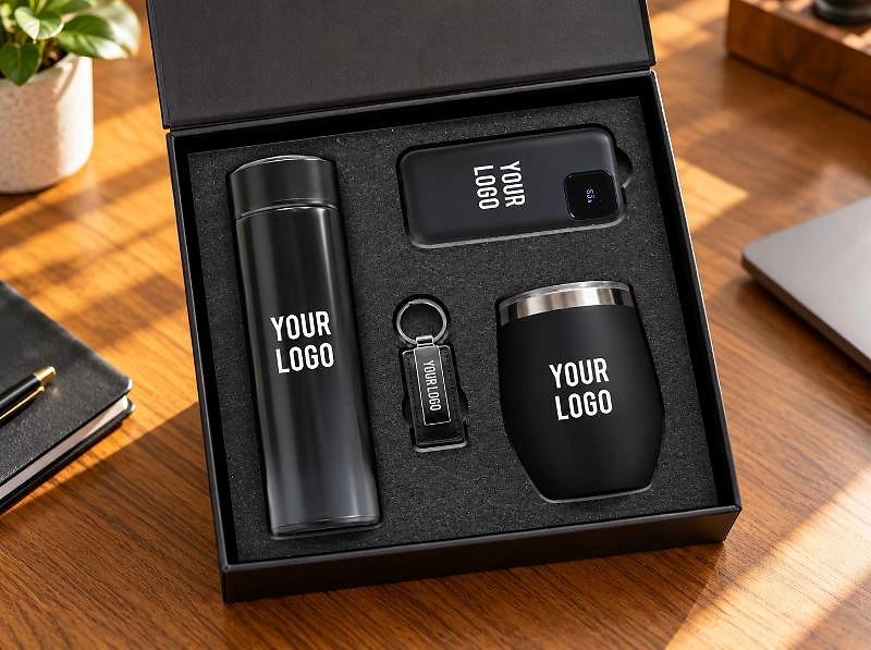 4-Piece Corporate Gift Set – All-Black Executive Gift Set in UAE