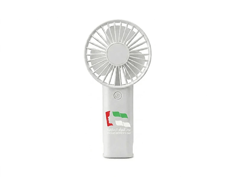 Rechargeable Handheld Fan with Foldable Desk Stand in UAE