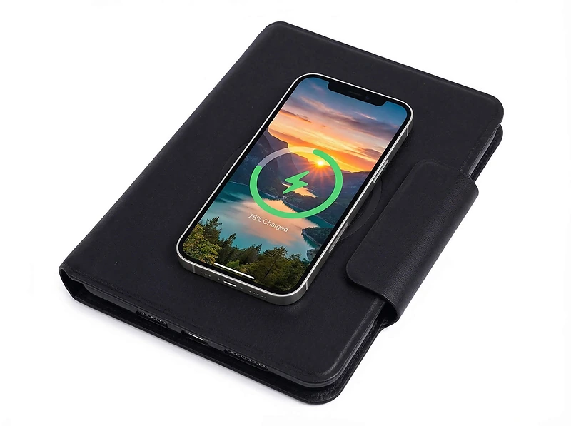 Wireless Charging Notebook with 5000mAh Power Bank