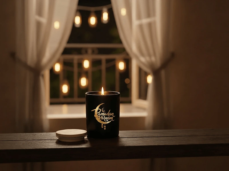 Vanilla Candle with Bamboo Lid