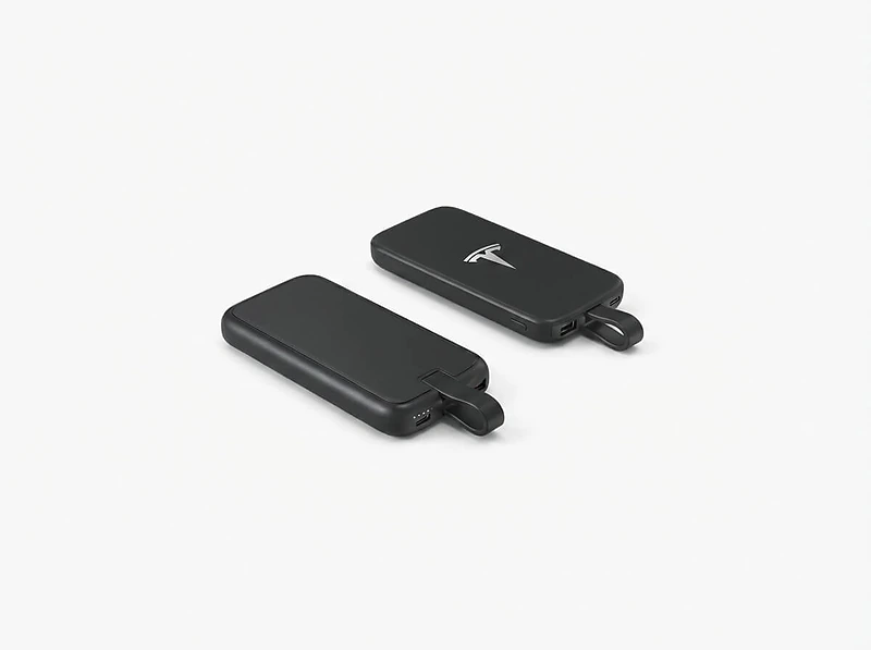 10,000mAh Power Bank with Light-Up Logo & Cable