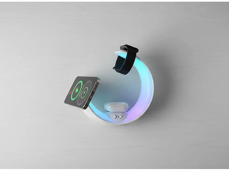 3-In-1 Wireless Charger with RGB Night Light