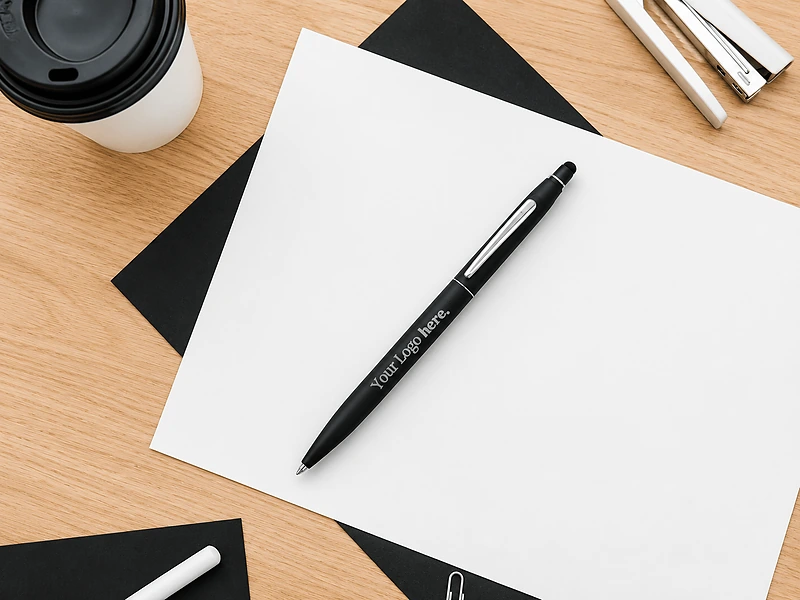 Cross Click™ Classic Black Ballpoint Pen (Blue Ink)
