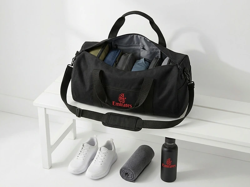 Polyester Duffle Gym Bag with Zipper Closure