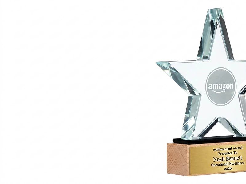 Star Shaped Crystal Award