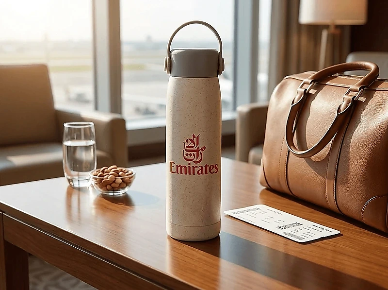 Eco-neutral Wheat Straw Glass Bottle