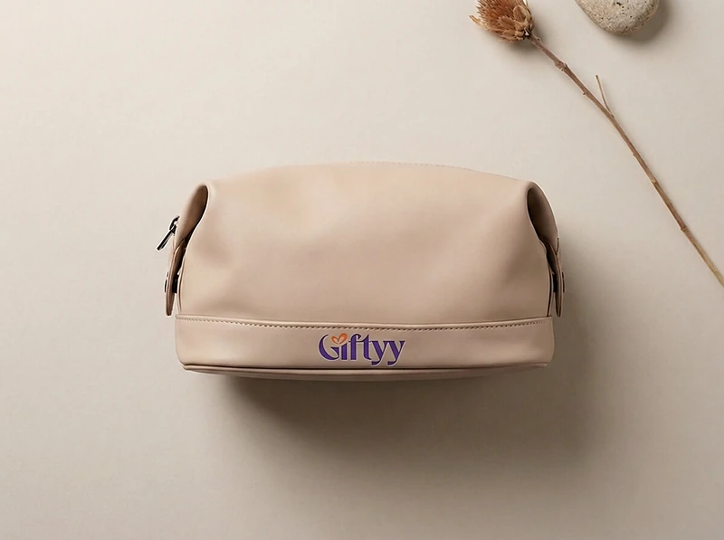 Nubuck PU Travel Wash Bag