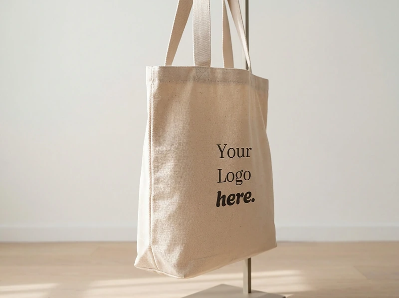 Natural Fabric Tote Bag with Inside Pocket