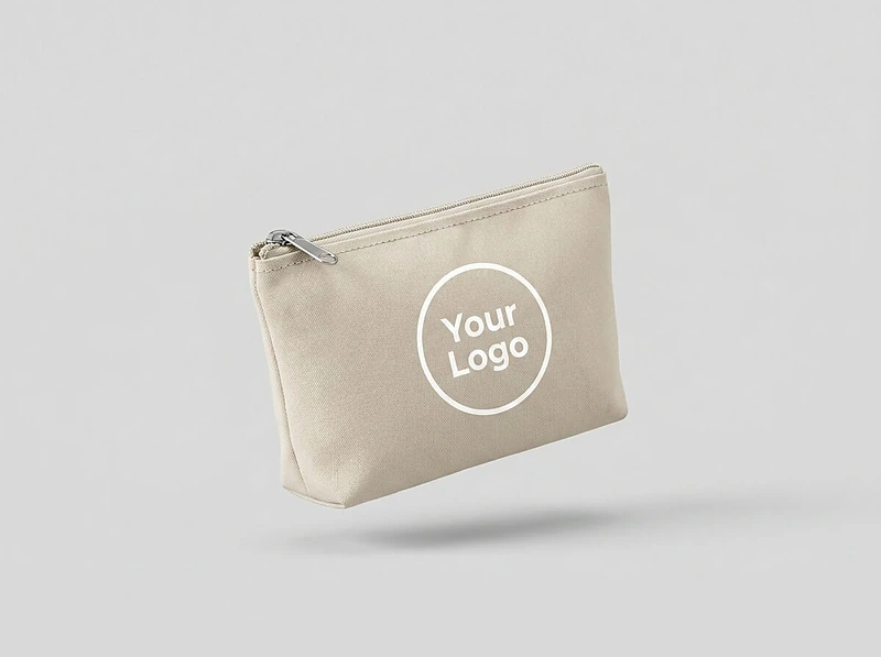 Cotton Pouch With Zipper