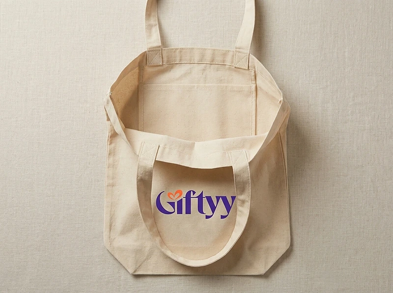 GRS-Certified Recycled Cotton Tote Bag with Gusset