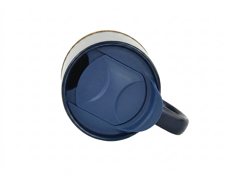 Ceramic Mug with Cork and Lid