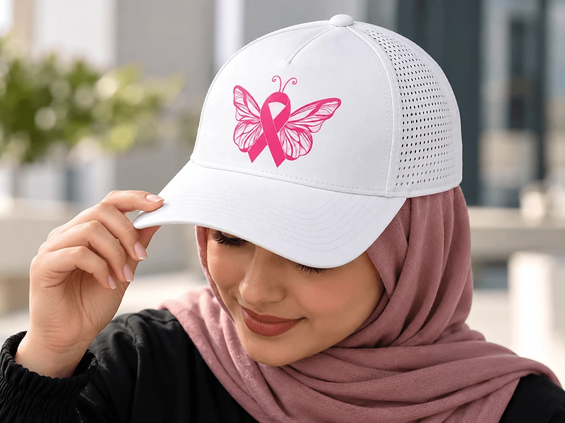 Breast Cancer Awareness Five-Panel Sports Cap in UAE