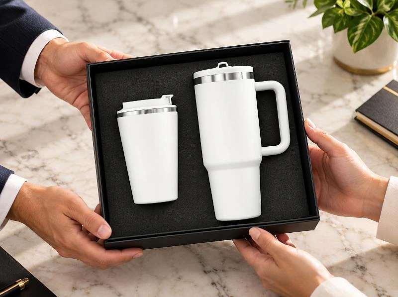 Drinkware Duo Gift Set – 2-Piece All-Black Drinkware Set in UAE