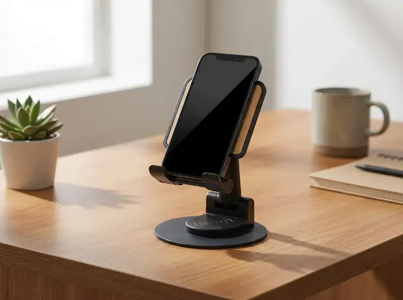 360° Rotating Bamboo Mobile Holder