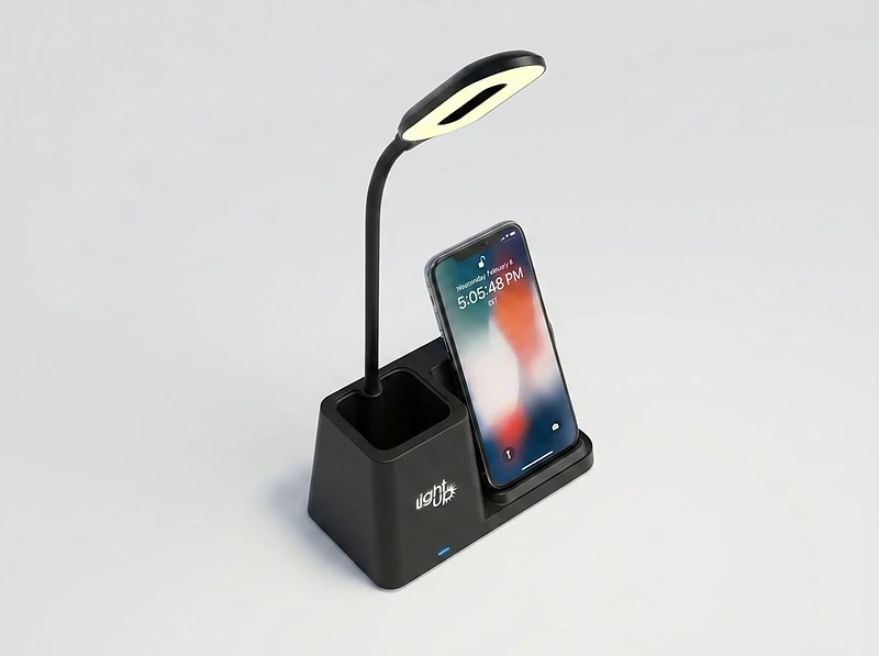 3-in-1 Wireless Charger with Desk Lamp & Pen Holder In UAE