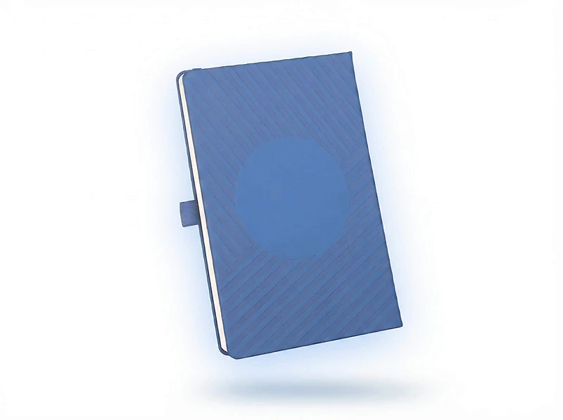 A5 Notebook with Wireless Charger and Debossed Design